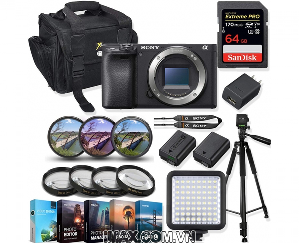 Combo 3 Body Máy ảnh Sony Alpha a6000 + 1 thẻ nhớ etreme pro 64gb + đè ...