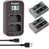 Bộ 2 pin 1 sạc đôi Kingma cho Nikon EN-EL3E Ver 3