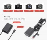 Giả pin Kingma USB-C to Sony NP-FZ100 dummy battery
