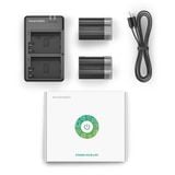 Bộ 2 Pin 1 sạc đôi máy ảnh RAVPower for Nikon EN-EL15, EN-EL15A