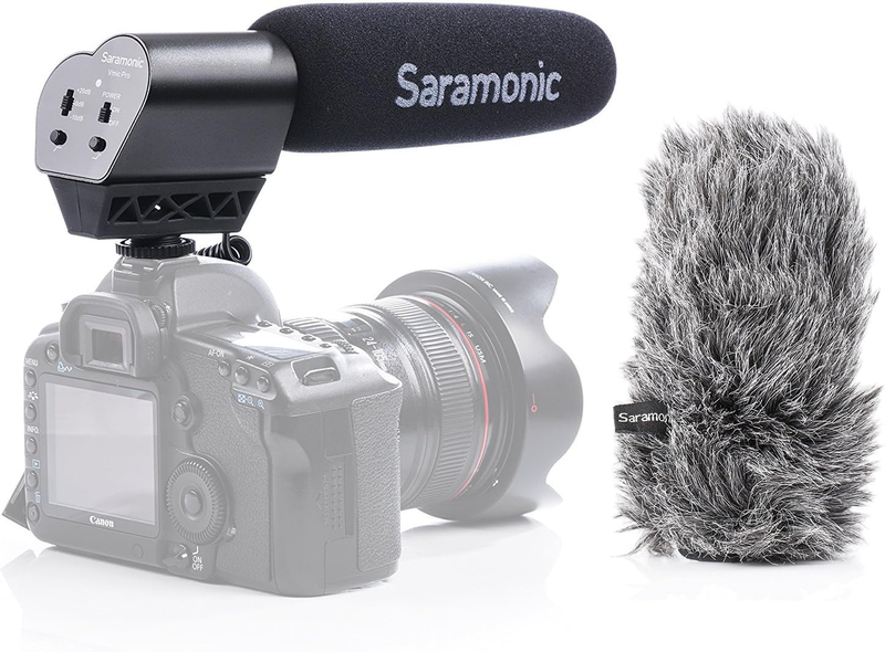 Amazon.com: On-Camera Microphone, Saramonic VMIC Pro Super Directional Condenser Video Microphone Professional Camcorder Recording Interview Mic& Furry Windscreens Compatible with DSLR Camera DV Recorder Video: Home Audio & Theater