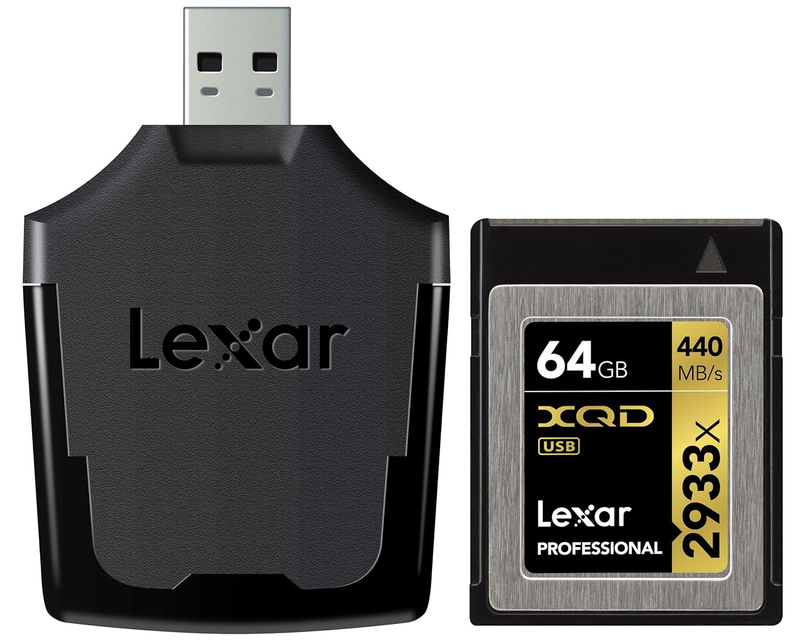 Lexar Professional 2933x 64GB XQD 2.0 Card (Up to 440MB/s Read) w ...