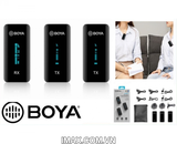 Mic thu âm Boya BY-XM6-S2 Ultracompact 2.4GHz Dual-channel Microphone (TX+TX+RX+)