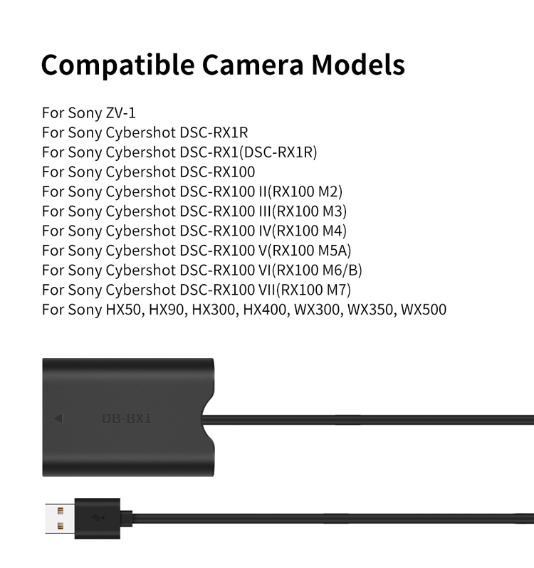 Bộ trợ nguồn Sony NP-BX1 cổng USB