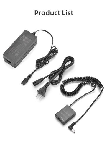 Bộ pin giả KingMa NP-W126 với Bộ chuyển đổi nguồn điện EU plug Power adapter