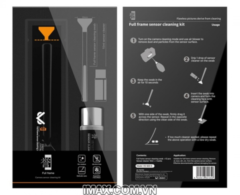 Bộ tăm bông làm sạch cảm biến full-frame VSGO VS-S03E dành cho máy ảnh SLR kỹ thuật số