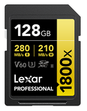 Thẻ nhớ SDXC 128GB Lexar Gold UHS-II 1800X 280/210MB/s