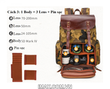 Ba lô máy ảnh Artisan K-804