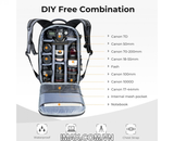 Ba lô máy ảnh K&F Concept 18L - KF13.044 (Xám)