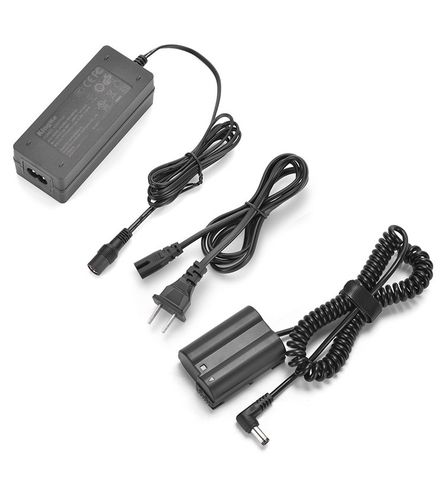 Bộ pin giả KingMa EN-EL15 với Bộ chuyển đổi nguồn điện EU plug Power adapter