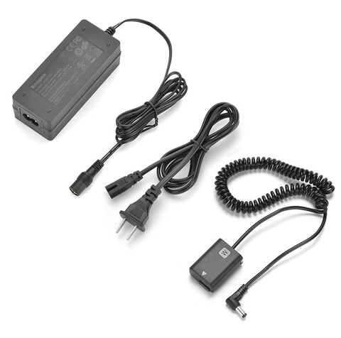 Bộ pin giả KingMa NP-FW50 với Bộ chuyển đổi nguồn điện EU plug Power adapter