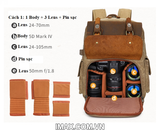 Balo máy ảnh Artisan K-032