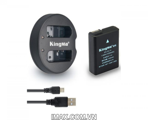 Bộ 1 pin 1 sạc đôi Kingma for Nikon EN-EL14