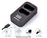 Bộ 1 pin 1 sạc đôi Kingma Ver 3 cho Panasonic DMW-BLJ31