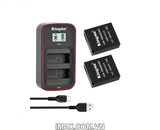 Bộ 1 pin 1 sạc đôi Kingma Ver 3 for Panasonic DMW-BLG10