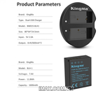 Bộ 1 pin 1 sạc đôi máy ảnh Kingma cho Olympus BLH-1