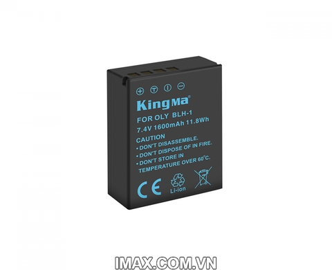 Bộ 1 pin 1 sạc đôi máy ảnh Kingma cho Olympus BLH-1