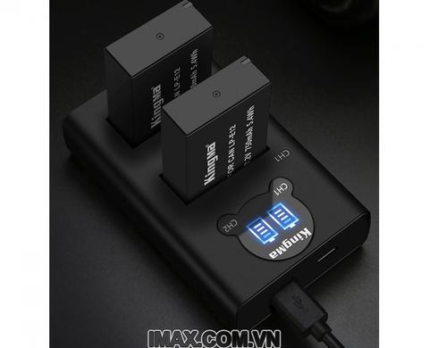 Bộ 1 pin 1 sạc đôi Ver 2 Kingma cho Canon LP-E12