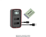 Bộ 1 pin 1 sạc đôi Ver 3 Kingma cho Canon NB-13L