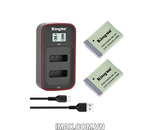 Bộ 1 pin 1 sạc đôi Ver 3 Kingma cho Canon NB-13L