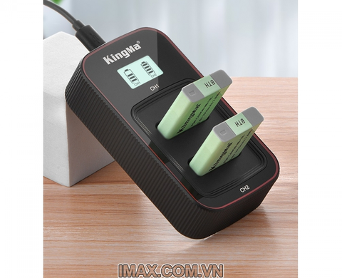 Bộ 1 pin 1 sạc đôi Ver 3 Kingma cho Canon NB-13L