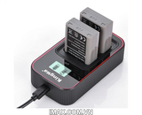 Bộ 1 pin 1 sạc đôi Ver 3 Kingma for Olympus BLN-1
