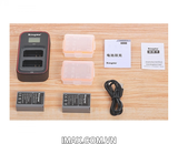 Bộ 1 pin 1 sạc đôi Ver 3 Kingma for Olympus BLN-1