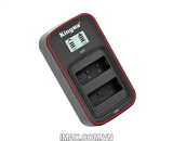 Bộ 1 pin 1 sạc đôi Ver 3 Kingma for Olympus BLS1/BLS5
