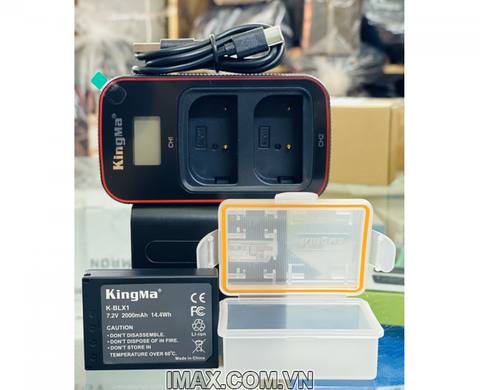 BỘ 1 PIN 1 SẠC MÁY ẢNH KINGMA BLX-1 ( FOR OLYMPUS OM-1 )