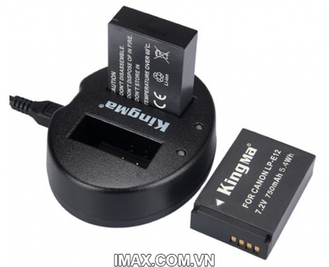 Bộ 1 pin 1 sạc máy ảnh Kingma cho Canon LP-E12