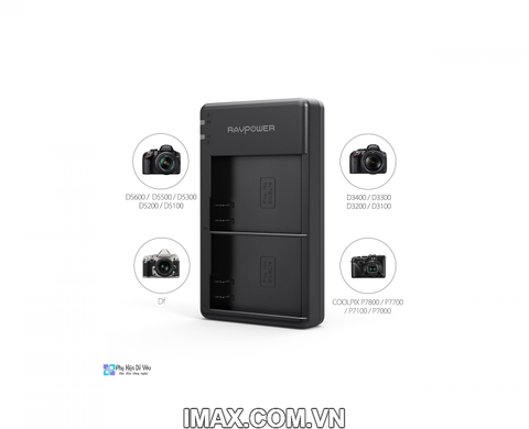 Bộ 1 Pin 1 sạc máy ảnh RAVPower for Nikon EN-EL14