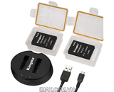 Bộ 2 pin 1 sạc đôi Kingma cho Nikon EN-EL12