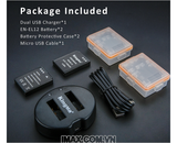 Bộ 2 pin 1 sạc đôi Kingma cho Nikon EN-EL12