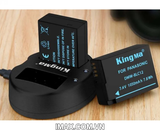 Bộ 2 pin 1 sạc đôi Kingma cho Panasonic DMW-BLC12