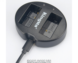 Bộ 2 pin 1 sạc đôi Kingma cho Panasonic DMW-BLC12