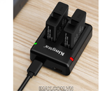 Bộ 2 pin 1 sạc đôi Kingma for GoPro Hero 5/6/7 - T501