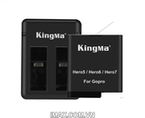 Bộ 2 pin 1 sạc đôi Kingma for GoPro Hero 5/6/7 - T501