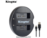 Bộ 2 pin 1 sạc đôi Kingma for Olympus BLS1/BLS5