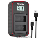 Bộ 2 pin 1 sạc đôi Kingma Ver 3 cho Panasonic DMW-BLC12