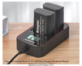 Bộ 2 pin 1 sạc đôi Kingma Ver 3 for Panasonic DMW-BLK22