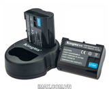 Bộ 2 pin 1 sạc đôi máy ảnh Kingma cho Nikon EN-EL15
