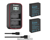 Bộ 2 pin 1 sạc đôi máy ảnh Kingma Ver 3 cho Olympus BLH-1