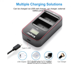 Bộ 2 pin 1 sạc đôi máy ảnh Kingma Ver 3 cho Olympus BLH-1