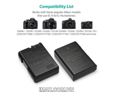 Bộ 2 pin 1 sạc đôi máy ảnh RAVPower for Nikon EN-EL14