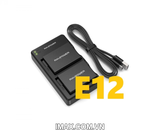 Bộ 2 pin 1 sạc đôi RavPower for Canon LP-E12