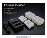 Bộ 2 pin 1 sạc đôi Ver 2 Kingma cho Canon LP-E8