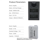 Bộ 2 pin 1 sạc đôi Ver 2 Kingma cho Canon LP-E8