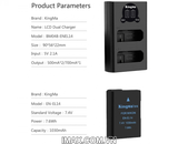 Bộ 2 pin 1 sạc đôi Ver 2 Kingma cho Nikon EN-EL14