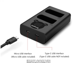 Bộ 2 pin 1 sạc đôi Ver 2 Kingma cho Nikon EN-EL14