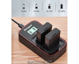Bộ 2 pin 1 sạc đôi Ver 3 Kingma cho Canon LP-E10